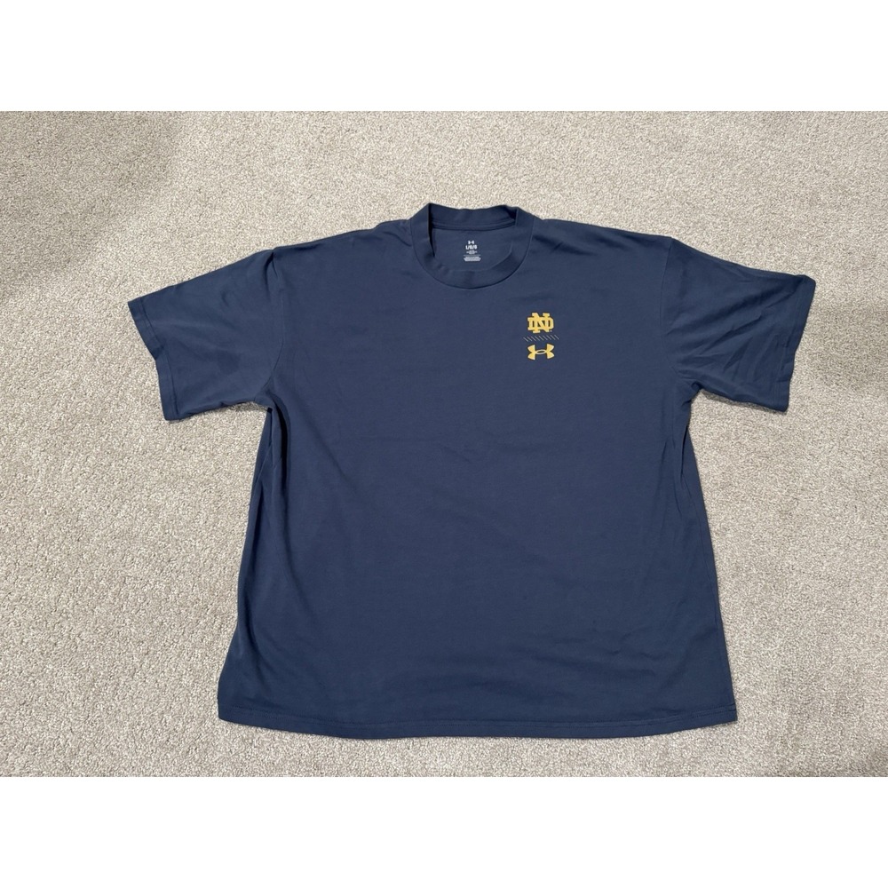 Notre Dame Fighting Irish Under Armour HeatGear Mens Large Boxy Fit Graphic Tee
